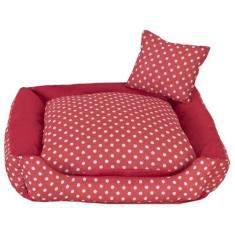 Imagem de Cama Pet Cachorro Ou Gato Poa Tam: M Vermelha