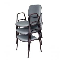 Imagem de 03 Cadeiras Para Auditórios Linha Hotel Auditório Cinza