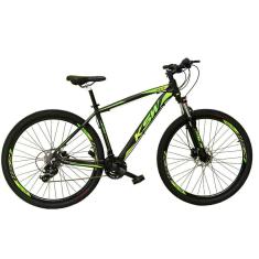 Imagem de  Bicicleta Aro 29 Ksw Xlt Câmbios Shimano 24v K7 Freios Hidráulicos Garfo Com Trava - Preto\Verde