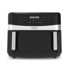 Imagem de Fritadeira Elétrica Sem óleo Air Fryer Polishop Ichef Dualzone KDF-5599DT 10,5l Painel digital