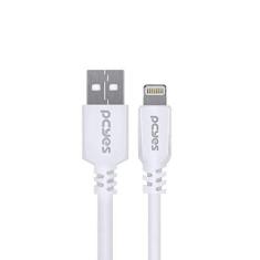 Imagem de CABO PARA IPHONE ORIGINAL COM CERTIFICADO MFI USB A 2.0 PARA LIGHTNING 50 CM BRANCO - PUALB-05