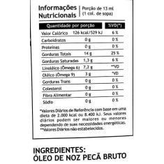 Imagem de Kit 2 Óleo De Noz Pecã Extra Virgem Pazze 250Ml