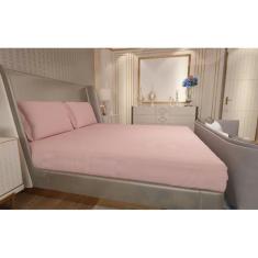 Imagem de Jogo de Lençol Zono Enxovais Cama Casal Full 3 Peças Malha 100% Algodão Rosado