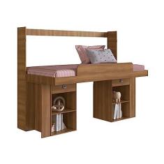 Imagem de Cama Articulavel Horizontal Solteiro c/Estacao de trabalho 90 Las Vegas Nogal