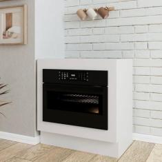 Imagem de Balcão Forno de Embutir sem Tampo com Rodapé Ipanema CabeCasa MadeiraMadeira Branco