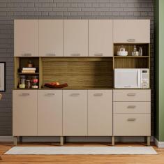 Imagem de Cozinha Compacta Intense 10 Portas 2 Gavetas Freijó/Vanilla - Kits Paraná