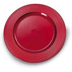 Imagem de Jogo com 6 Sousplat Disco Vermelho 33 cm - Wincy