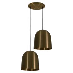 Imagem de Pendente Volare Milan 1801/2 - 16Cm X 14Cm Linha Metal Moderno Volare Bronze