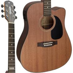 Imagem de Violão Folk Giannini GF1D CEQ WS Walnut Satin Cutway Aço