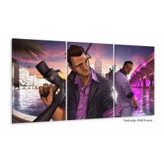 Imagem de Quadro Decorativo GTA com 3 peças 125x60