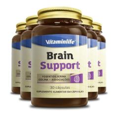 Imagem de Kit 5 Brain Support Vitaminlife 30 Cápsulas