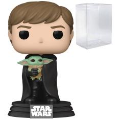 Imagem de Boneco de vinil Funko POP Star Wars The Mandalorian Luke com Gro