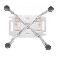 Imagem de Banqueta Antiderrapante Mebuki - Regulável, 120kg, Branca