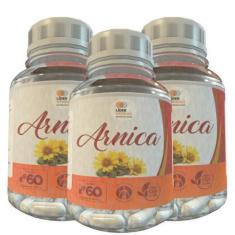Imagem de Arnica - 60 Cáps 500Mg Kit Com 3 Potes - Lider Vendas
