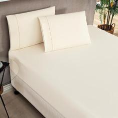 Imagem de Jogo De Lençol Milano Casal Padrão 3 Peças Percal 180 Fios Ponto Palit