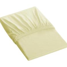 Imagem de Lençol Tecebem Solteiro King Malha c/ Elástico Liso 100mx203mx40cm Baunilha