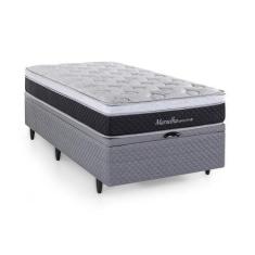 Imagem de Cama Box Baú Solteirão Herval Marselha, Molas Maxspring, 71X96x203 Cm