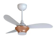 Imagem de Ventilador De Teto Ventisol Mistral Led Inverter Controle Remoto Bronze Com Branco Bivolt