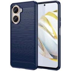 Imagem de Capa de celular para Huawei Nova 10SE 4G, fibra de carbono refinada, anti-queda, anti-impressões digitais, proteção total