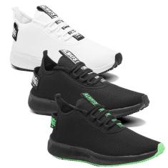 Imagem de Combo 03 Pares Tênis para Academia Masculino Esportivo Treino Malhar Olimp BF Shoes-Masculino