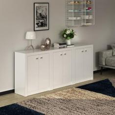 Imagem de Kit 3 Balcões Me4103 com 6 Portas e Prateleira Branco