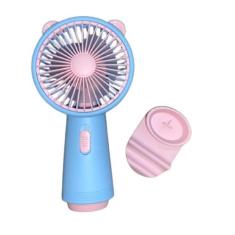 Imagem de Ventilador Mini Fan Portátil Usb Com Orelhinhas E Base Apoio - SHR, Az