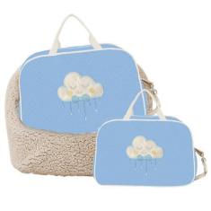 Imagem de Bolsa Maternidade Espaçosa Moderna Chuva de Benção 2 Peças - Meimi Amo