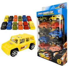 Imagem de Kit Com 12 Carrinhos Carros De Brinquedo Tipo Hot Whe Menino - Kit 12 