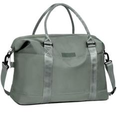 Imagem de Bolsa de viagem de viagem, bolsa de ginástica impermeável para mulheres, bolsa leve de fim de semana, bolsa de mão, bolsa noturna com manga de bagagem e bolso seco molhado, bolsa hospitalar para