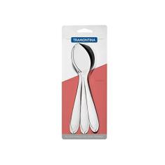 Imagem de Conjunto Colheres De Mesa Aço Inox 3 Pç Tramontina Inox