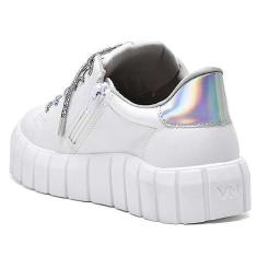 Imagem de Tênis Casual Feminino Branco Prata Via Marte 23-10910-01