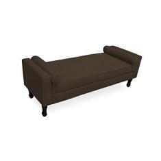 Imagem de Recamier Fênix Baú Para Quarto Sala Casal 140cm Corano Marrom - DL Decor