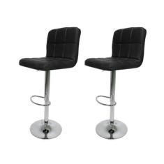 Imagem de Kit 2 Banquetas Gomos Preta