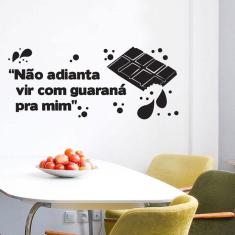 Imagem de Adesivo De Parede Frase Eu Quero É Chocolate