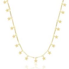 Imagem de Choker De Estrelas Folheado A Ouro 18K