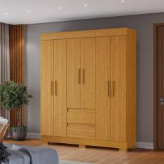 Imagem de Guarda-Roupa Casal 6 Portas e 2 Gavetas Chantrieri Espresso Móveis Cinamomo