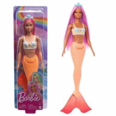 Imagem de Boneca Barbie Fantasy Sereia Laranja Mattel