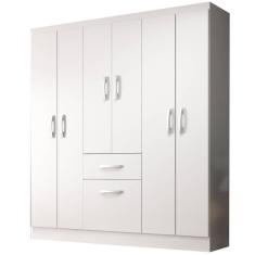 Imagem de Guarda Roupa New Marbella Casal 7 Portas 1 Gaveta Evidencia Cor Branco