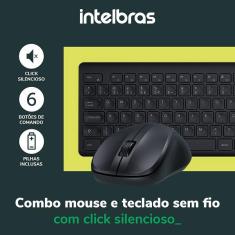 Imagem de Teclado e Mouse sem Fio CSI50, Preto, 4294200, intelbras intelbras