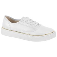 Imagem de Tenis Beira Rio Conforto Feminino Casual Metalizado Macio - Branco - 37-Feminino