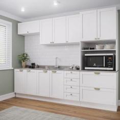 Imagem de Cozinha Modulada 5 Peças Arizona Cabecasa Madeiramadeira Branco
