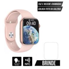 Imagem de Relógio Smartwatch W99 Troca Foto  Watch 9 Pro 45mm c/ Nfc Rose