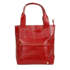 Imagem de Bolsa Ombro Social Feminina Couro Vermelha - Betania Couros