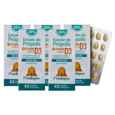 Imagem de Extrato de Própolis com Vitamina D3 2000 Ui com 45 Cápsulas Kit com 5