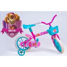 Imagem de Bicicleta Aro 12 Infantil Feminina Pink e Azul Turquesa - Personagem -