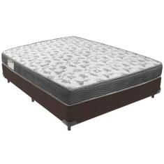Imagem de Cama Box e Colchão ISO100 Espuma D33 Viúvo Ortobom,  Marrom