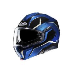 Imagem de Capacete Hjc I100 180 Lorix Pret Azu Branc  56 F016