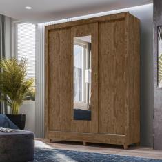 Imagem de Guarda Roupa Casal 3 portas deslizante com espelho Bolivia