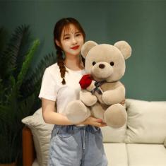 Imagem de Brinquedo de pelúcia SHAFISH Cute Plush Rose Bear, 45 cm