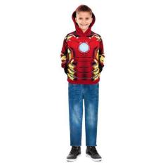 Imagem de Blusa De Moletom Com Capuz Homem De Ferro, Roupa Infantil - Fantasia B